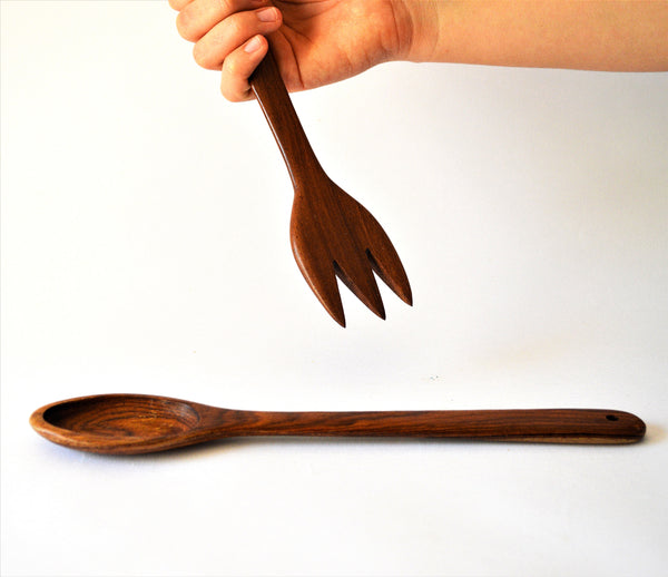 Wooden kitchen set (spoon fork and butter knife)