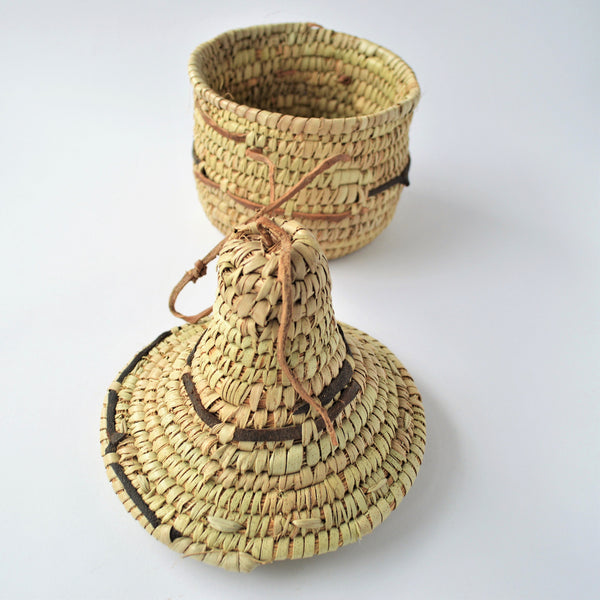 Bohemian basket, Vintage African box