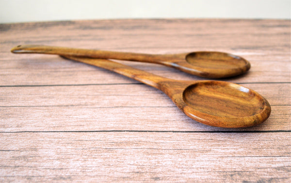 Two rosewood cooking Spatulas