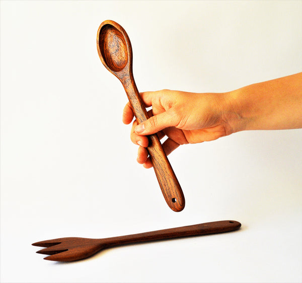 Kitchen spoon and fork 10"