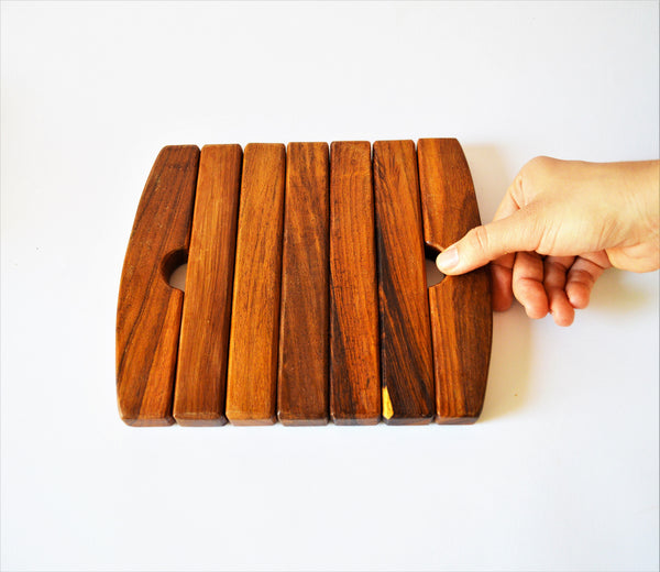 rectangle wooden hot pot Trivet (Expandable)