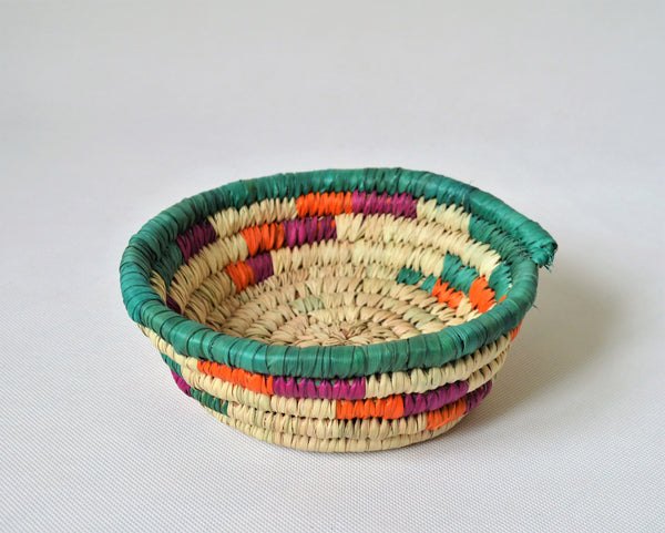 Straw bowl, Small woven bowl, Small plate