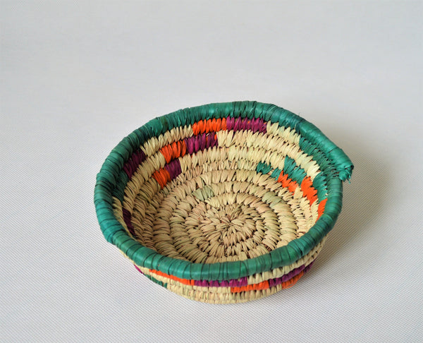 Straw bowl, Small woven bowl, Small plate