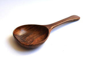 Wood serving spoon, Hand carved spatula, Rice serving spoon