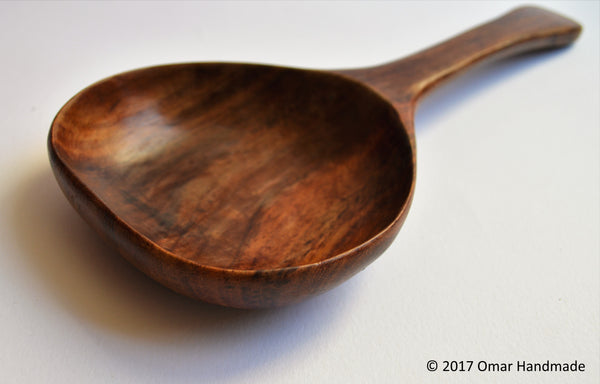Wood serving spoon, Hand carved spatula, Rice serving spoon
