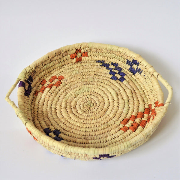 Nubian plate, Handwoven, Fruit plate