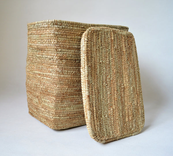 Rustic Hand woven basket, Rectangle African basket, Supreme box