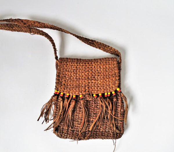 Tribal leather bag handmade in Shalateen Egypt