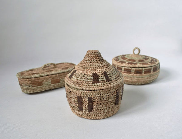 Decorative woven box